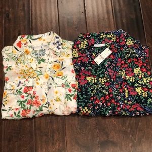 SET OF 2! NY&Co floral blouse